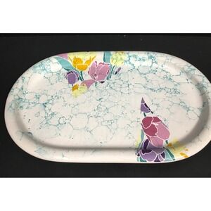 WAECHTERSBACH West Germany Tulips Flowers Colored Platter